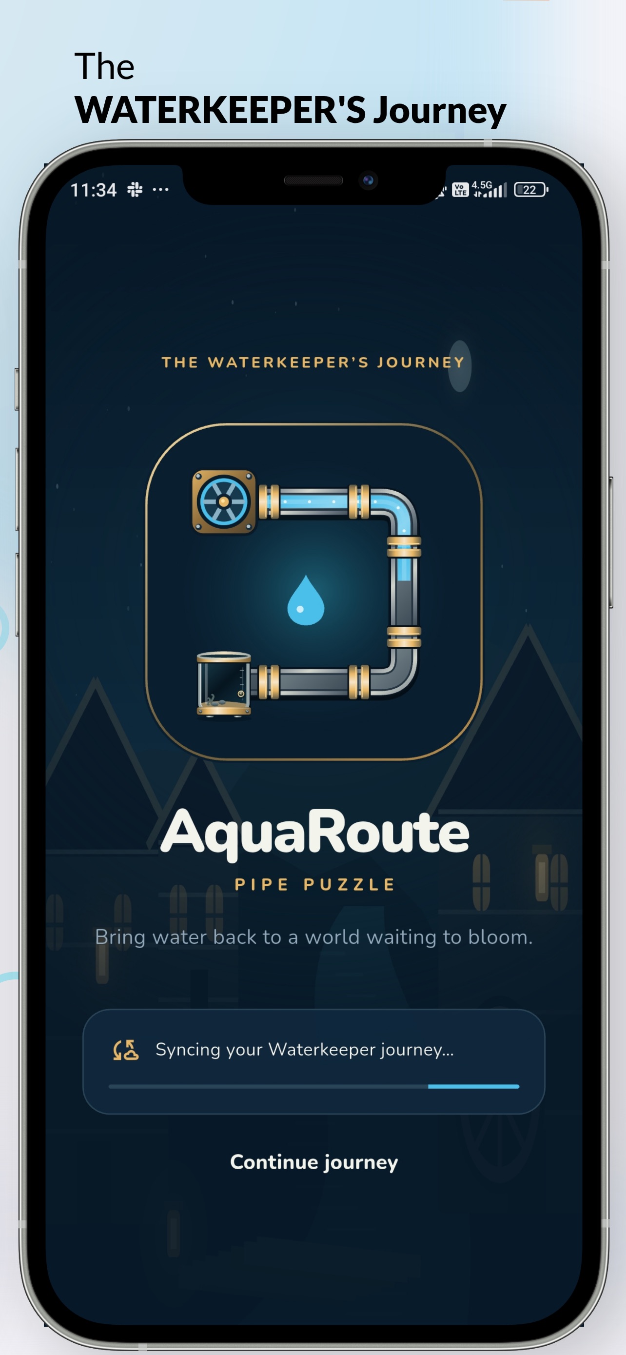 Screenshot 1 of AquaRoute: Pipe Puzzle