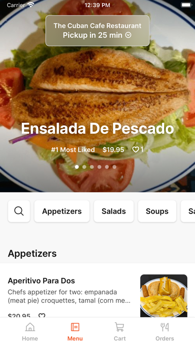 The Cuban Cafe Restaurant iPhone screenshot 2 - Food & Drink app