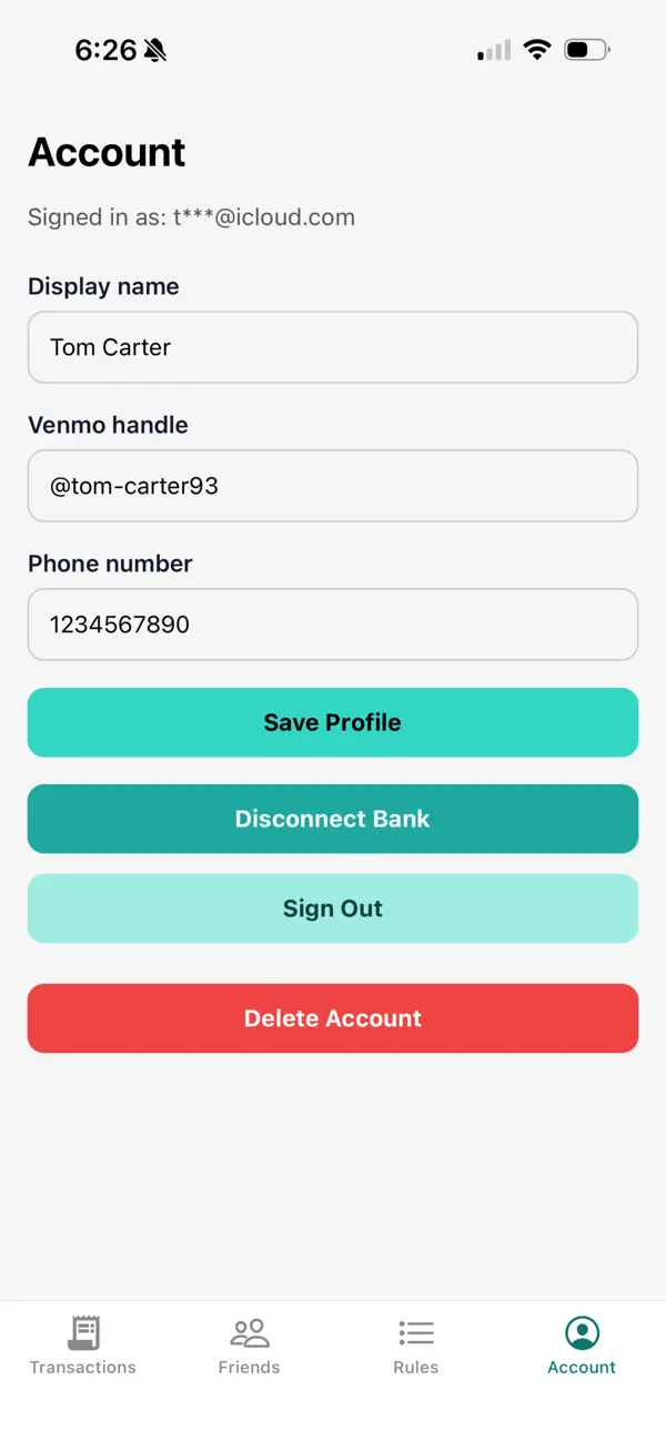 #6. Splitr - Shared Bills (iOS) โดย: Prieto Technologies LLC