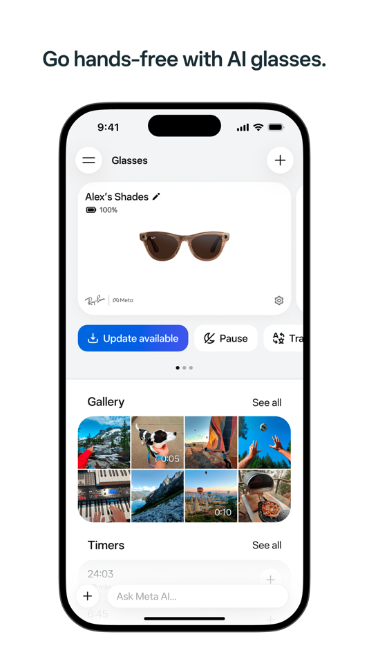 #3. Meta AI - Assistant & Glasses (iOS) Ved: Meta Platforms, Inc.