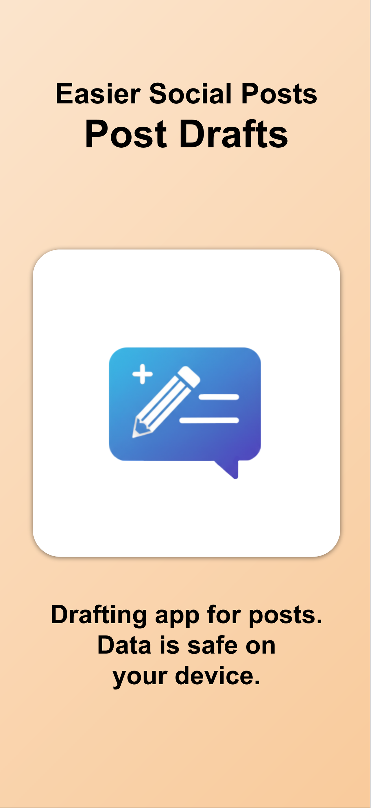 Post Drafts - SNS posting memo