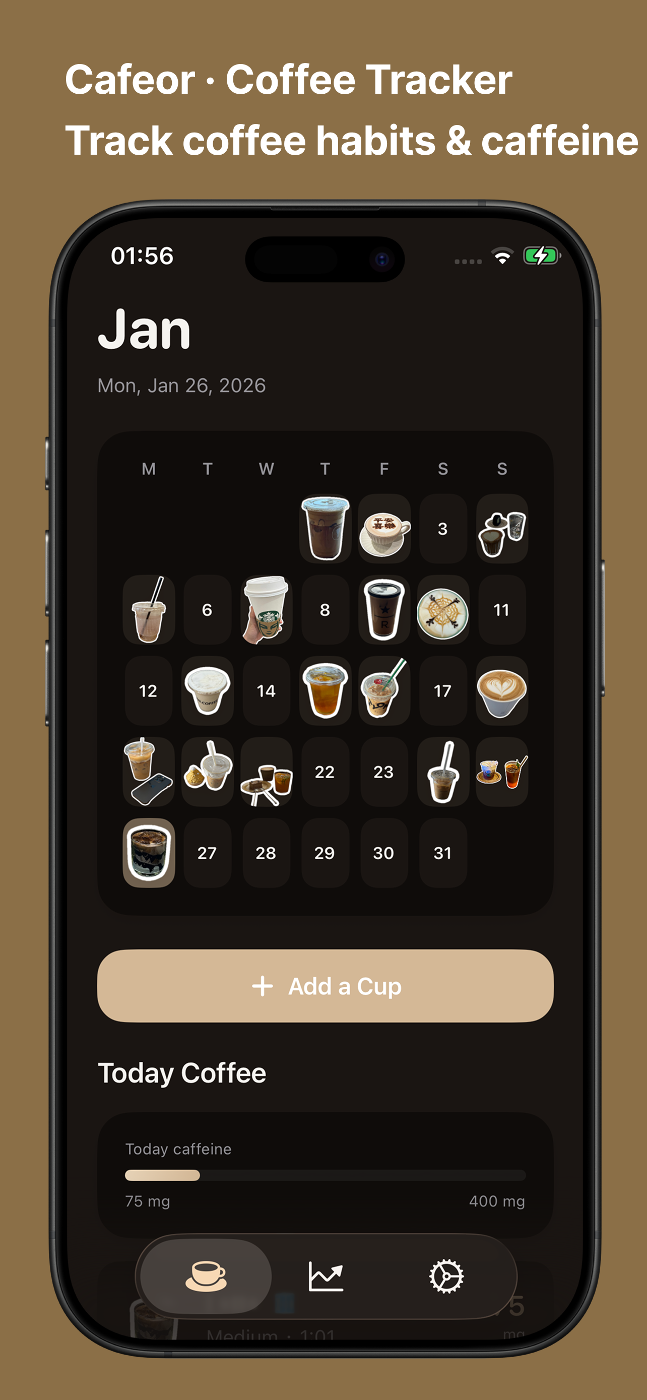 Cafeor · Coffee Tracker