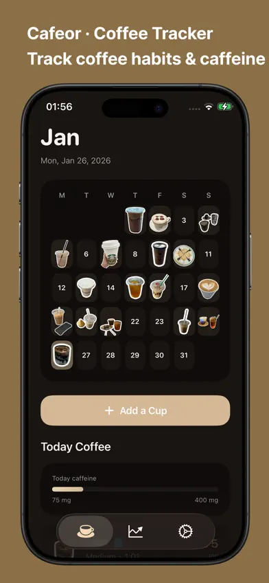 Cafeor · Coffee Tracker screenshot 1