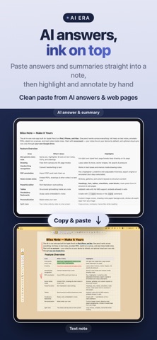 BLISS Note: Notes PDF Planner iPhone screenshot