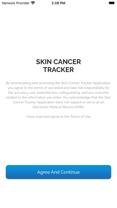 Skin Cancer Tracker Screenshot