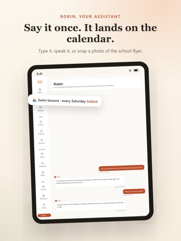 NestBoard: Family Organizer iPad screenshot