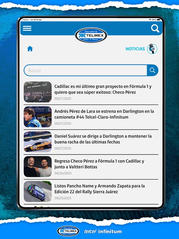 Escudería TELMEX iPad screenshot 5 - Sports app