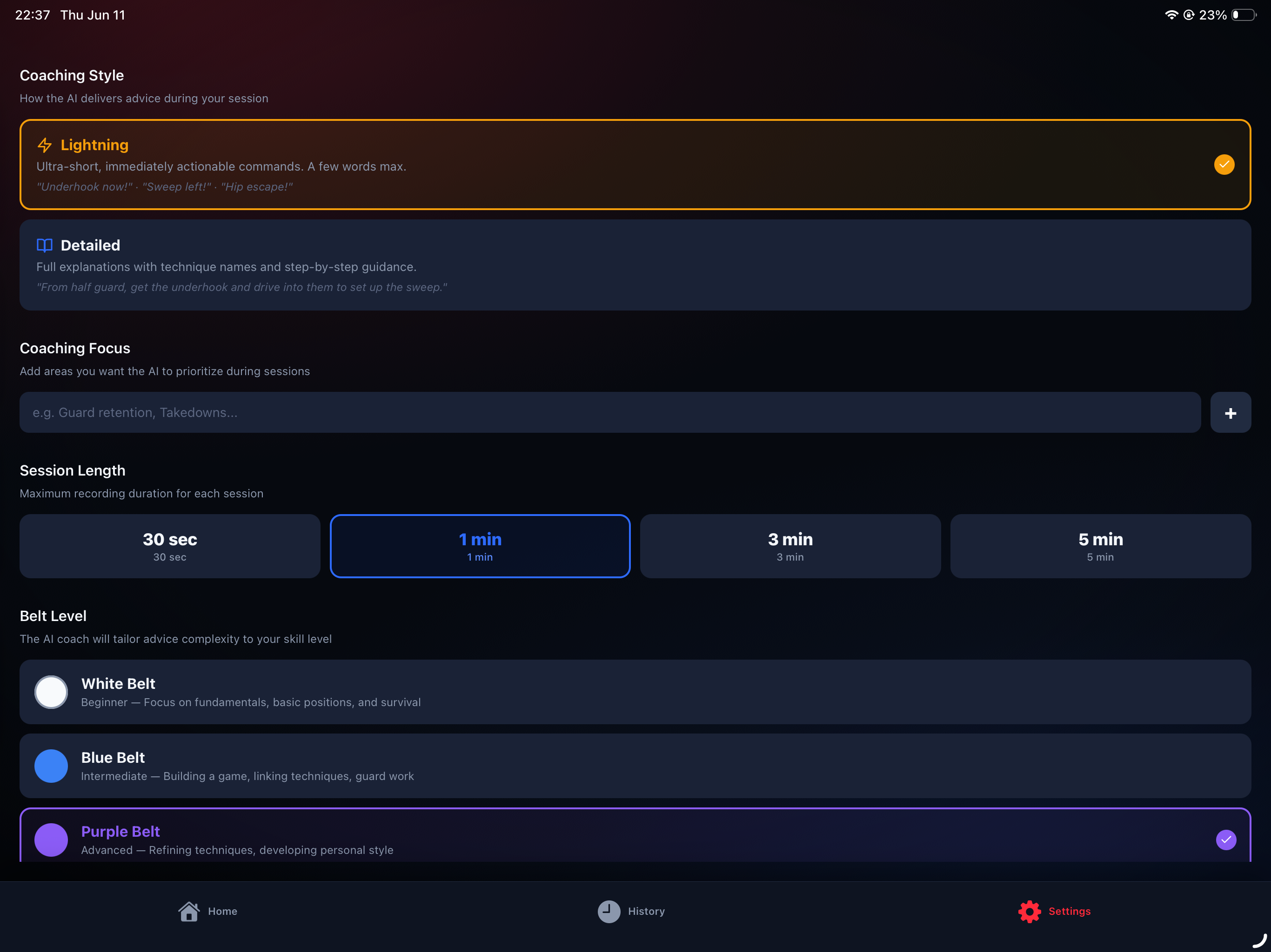 LiveRoll: Jiu-Jitsu AI Coach screenshot 10