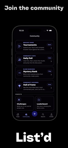 List'd screenshot