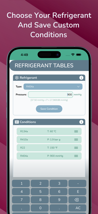 Refrigerant Tables Screenshot 4 of 10