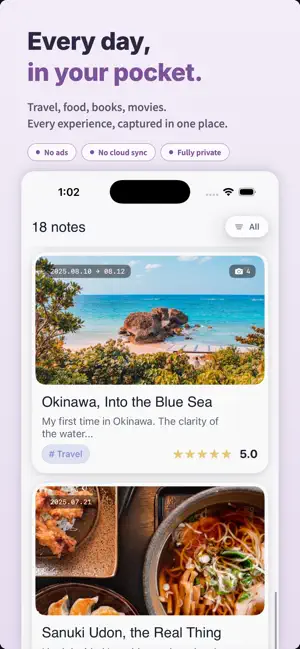 LifePocket - Notebook screenshot 1