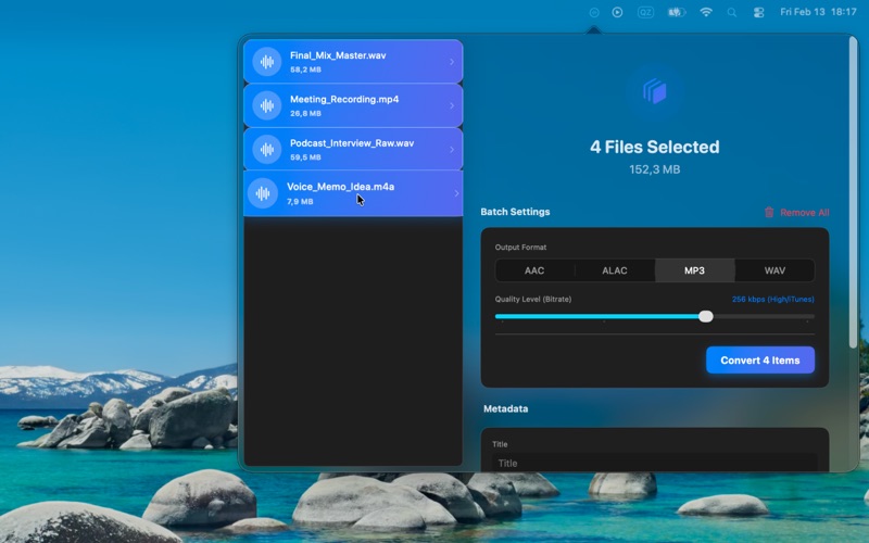 Simple Audio Converter screenshot