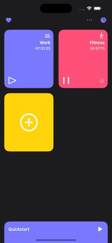 Timetrack mini @ Homescreen screenshot