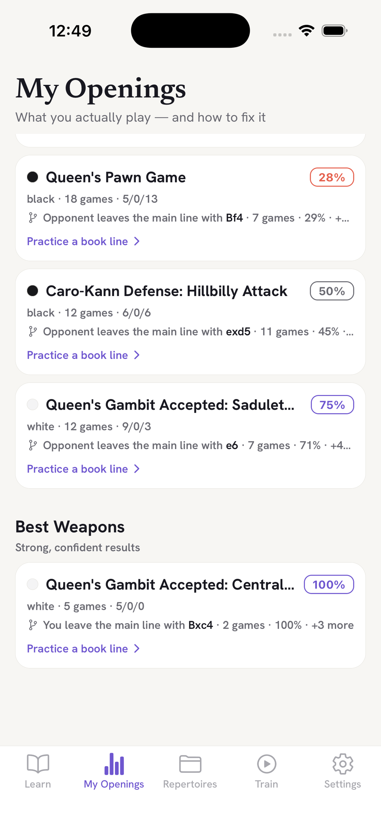 Chess Openings Personal Coach screenshot 8