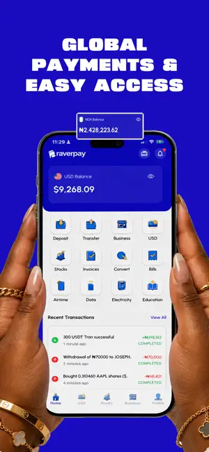 Raverpay: Stocks, Payment & AI screenshot 1
