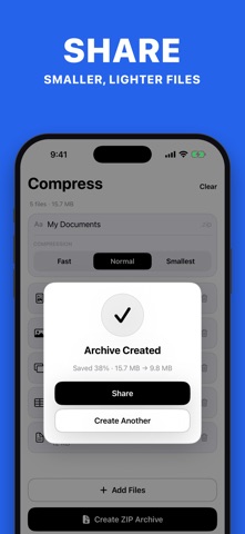 Zip File – Zip, Unzip, Protect iPhone screenshot