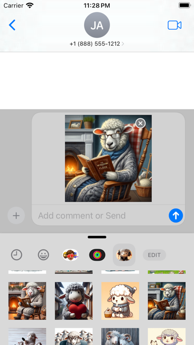 Funny Sheep stickers pack Screenshot