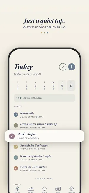 ROW: Daily Habits & Goals screenshot 1