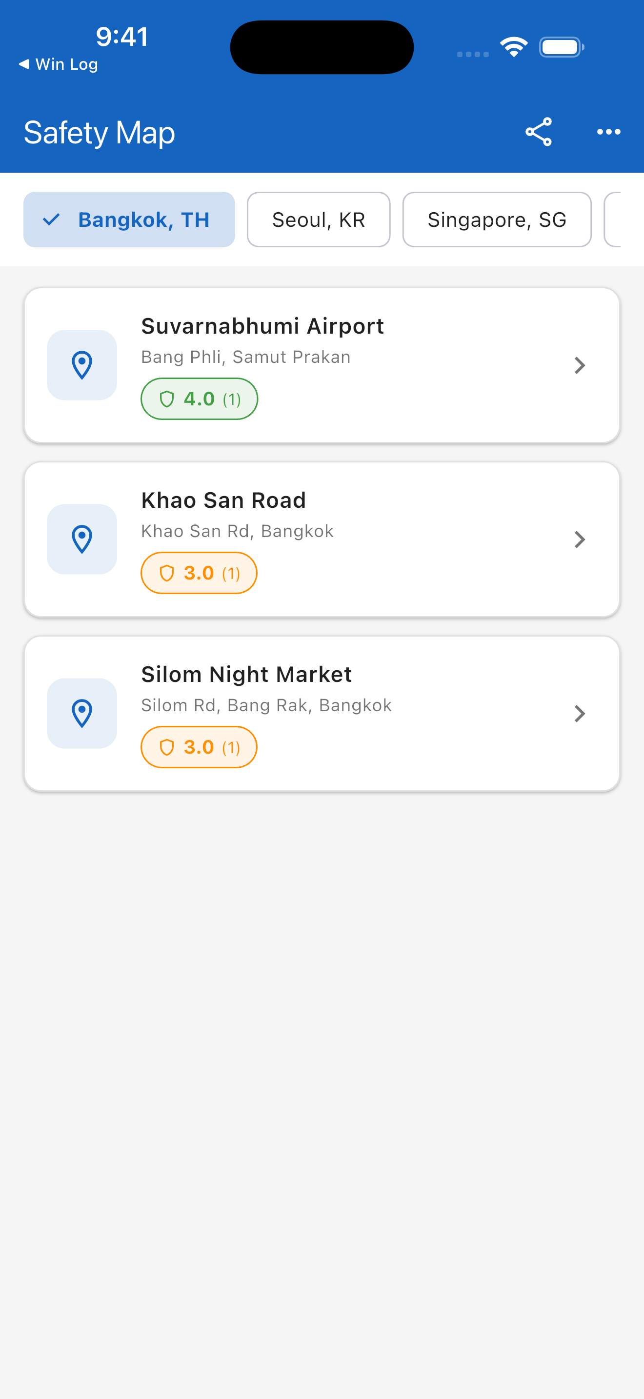 Global Safety Map screenshot 5