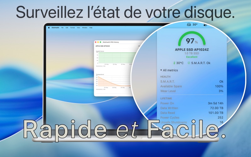 Screenshot #1 pour DiskHealth PRO