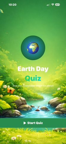 Earth Day Quiz iPhone screenshot