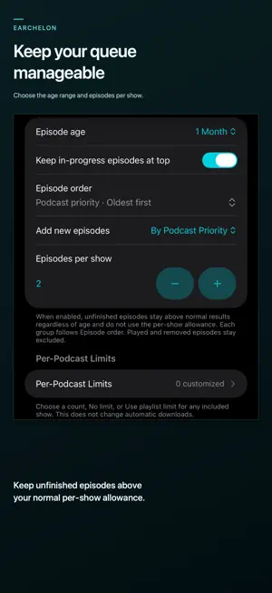 Earchelon: Podcast Player screenshot 3