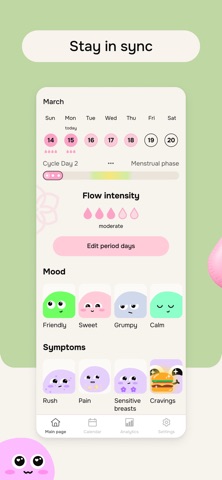 Nayya: Cycle & Mood Tracker Screenshot 2 of 6