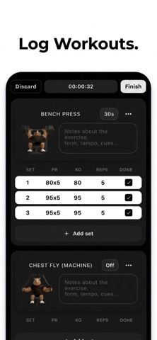 Rhynio - Gym Workout Tracker screenshot