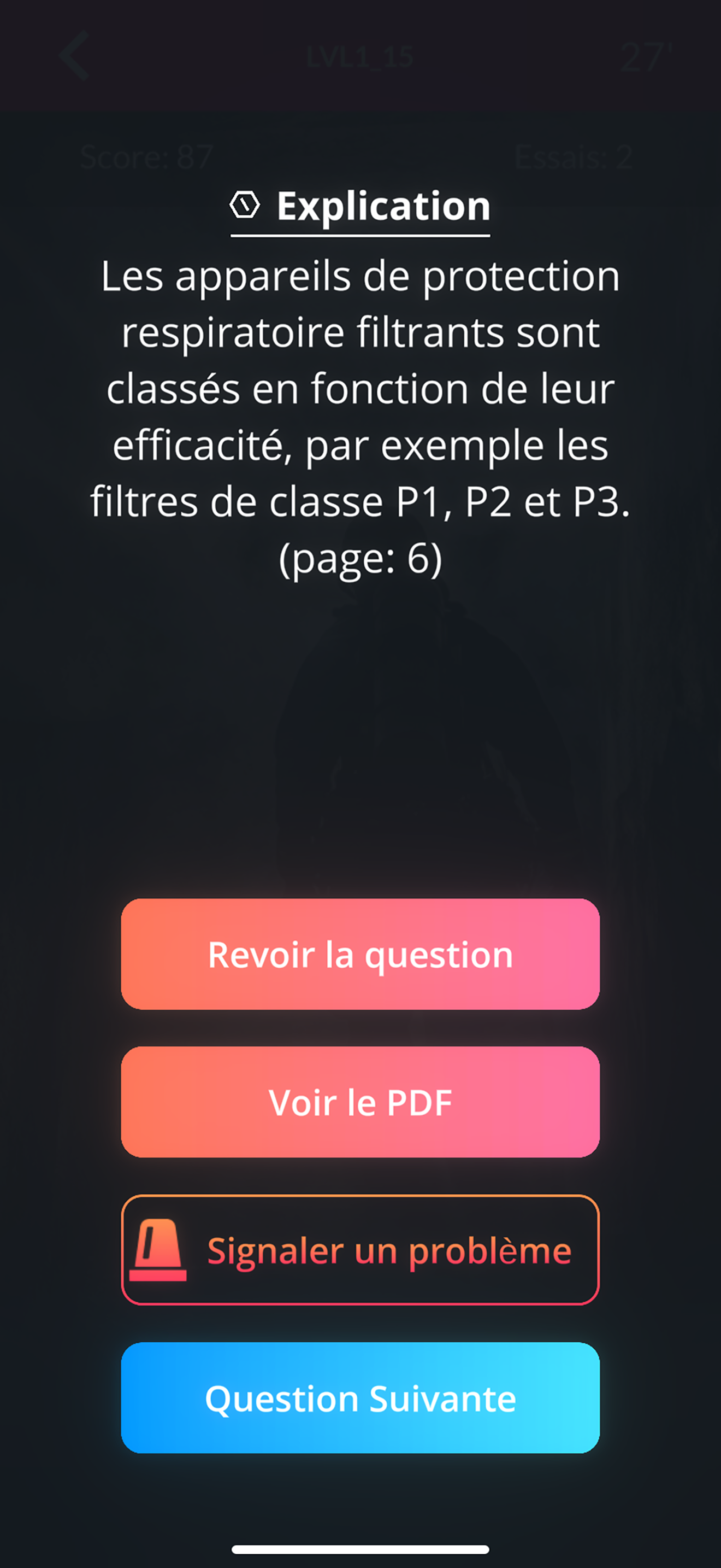 QuizzLearn Sapeur-Pompier