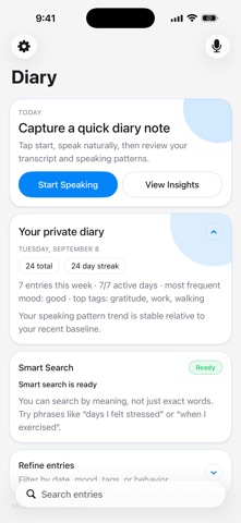 Audiolog — Voice Diary Screenshot 1 of 4