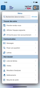 Mon dossier santé screenshot