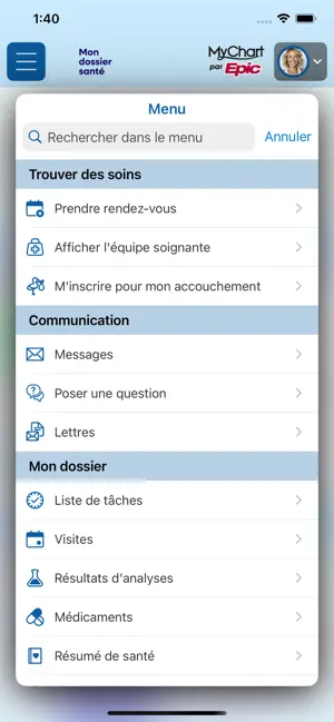 Mon dossier santé screenshot 3