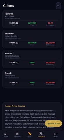AriseInvoice screenshot