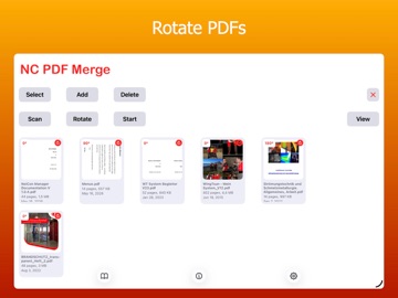 NC PDF Merge iPad screenshot