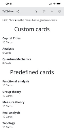 TeXEditor: LaTeX Ai Flashcards screenshot