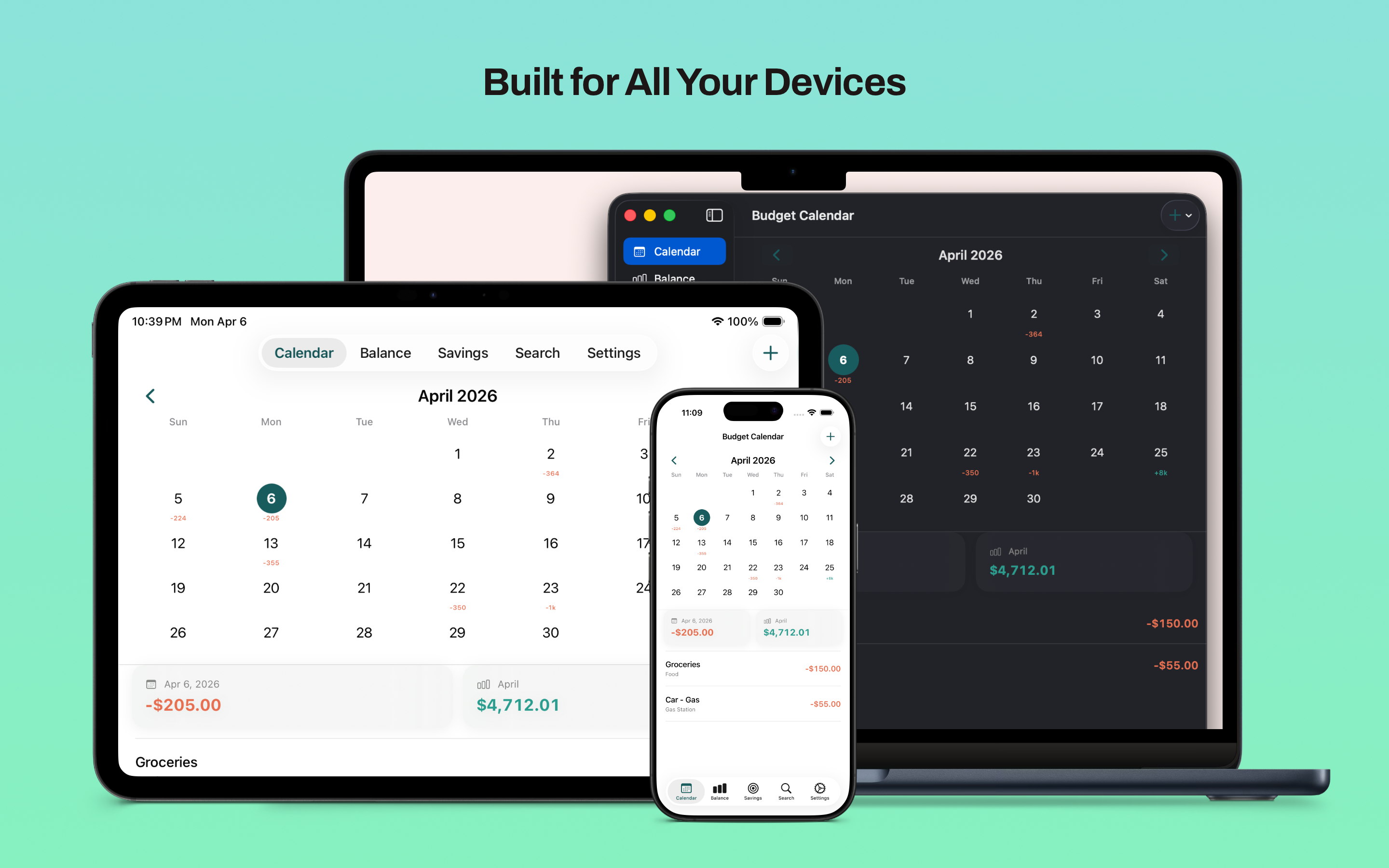 Budget Calendar