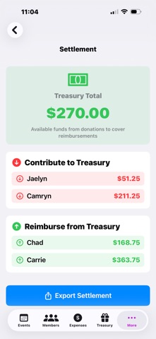 Expense Equalizer screenshot