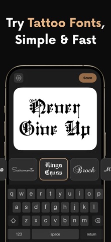 Tattoo Fonts Maker: Tattify Screenshot 3 of 6