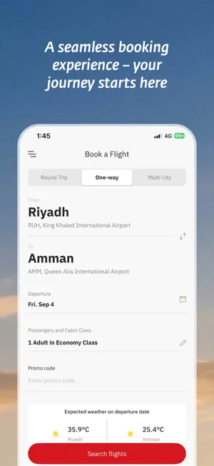 Royal Jordanian Airlines screenshot 3