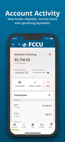 FCCU Mobile Banking Screenshot 3 of 7
