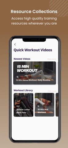 Helene Fitness iPhone screenshot