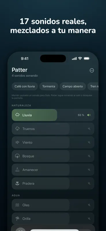 Patter: Ruido Blanco y Lluvia screenshot 4 of 4