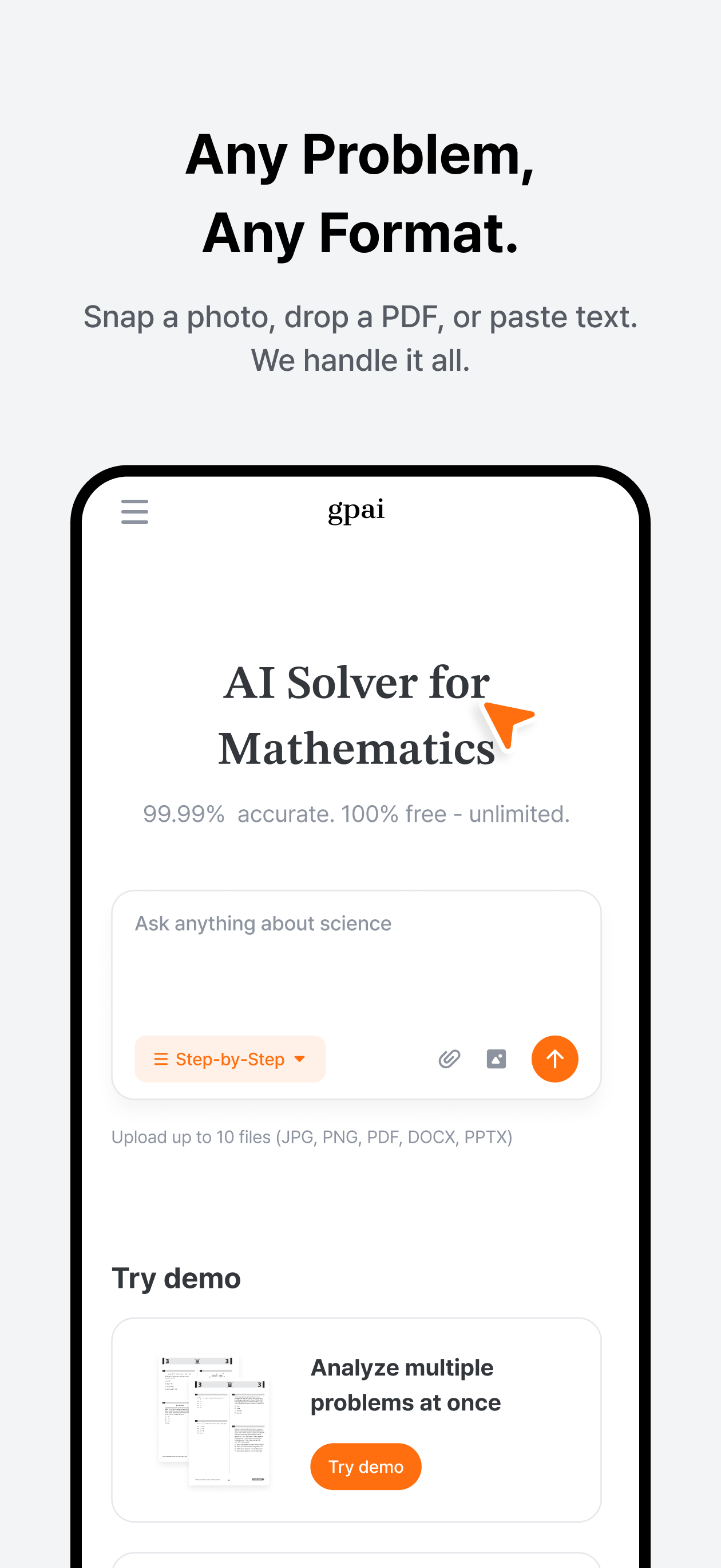GPAI: AI Homework Solver