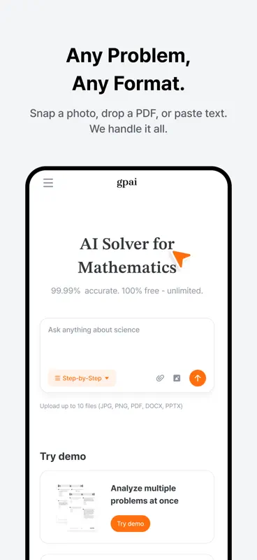 GPAI: AI-ce your studies screenshot 1 of 6