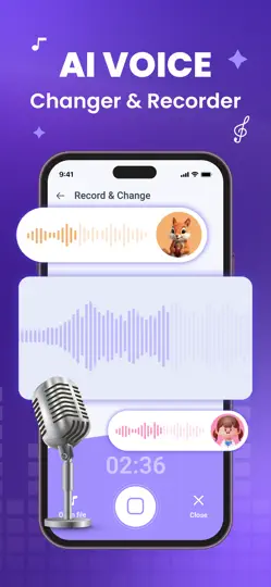 Voice Changer AI Sound Effects iPhone Screenshot 1