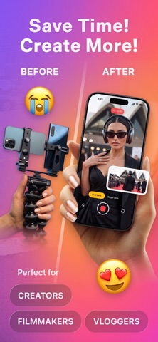 Dual Recorder - DuoShot Camera iPhone screenshot