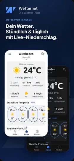 Screenshot von Wetter.net (NEU) auf dem iPhone 1