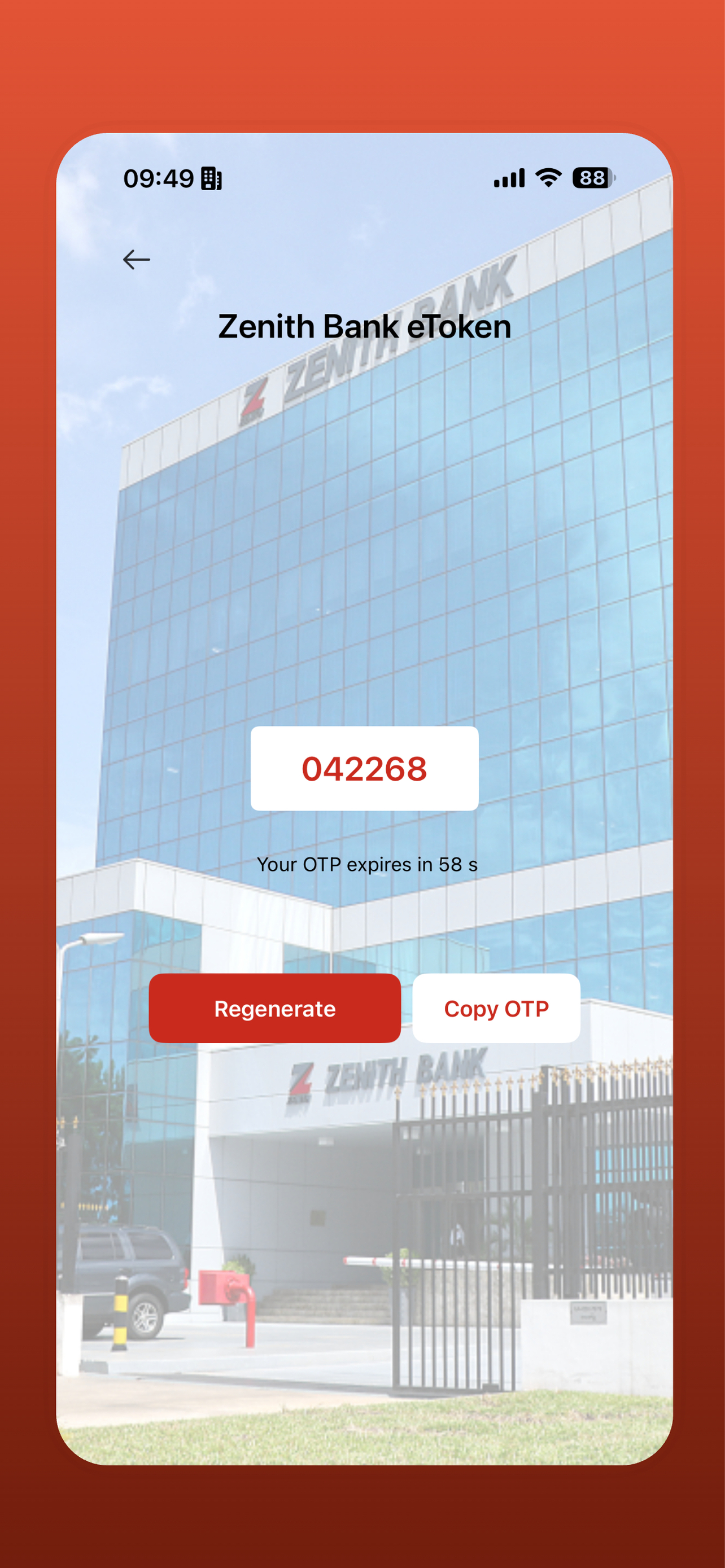 eToken Zenithbank Ghana screenshot 5