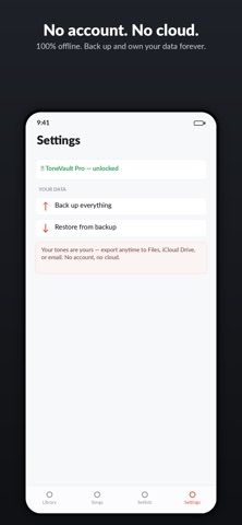 ToneVault - Tone Saver iPhone screenshot