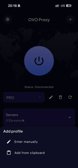 OVO Proxy Client Screenshot 3 of 3